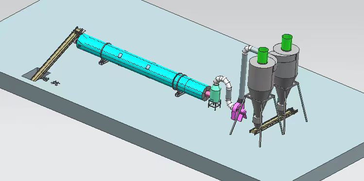 تجهیزات خشک کردن ذرات زیستی برای کارخانه گلوله 4 سطح خشکی 5 گزینه های دمایی